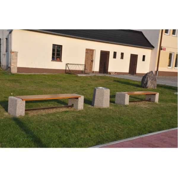 Ławka betonowa bez oparcia 200×45 cm