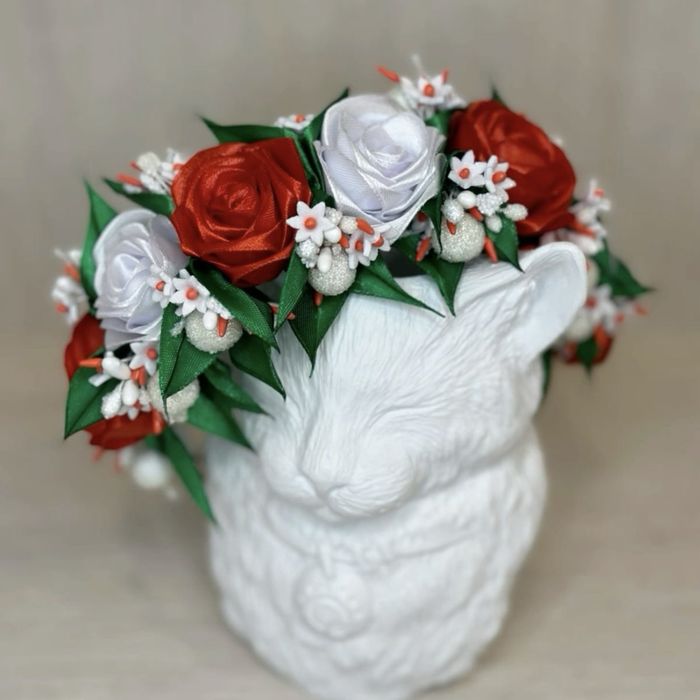 Обручі з атласної стрічки