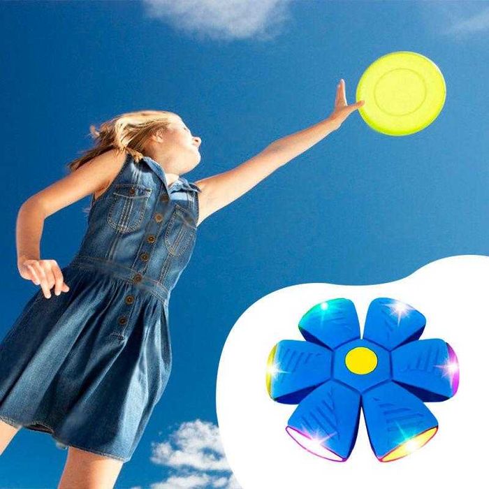 М’яч - трансформер Фрісбі Flat Ball Disc для активних ігор Blast Ball