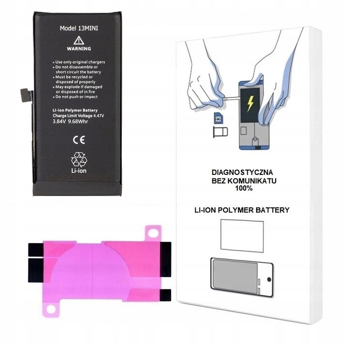 bateria do iphone 13 mini 2438 mah diagnostyczna bez komunikatu