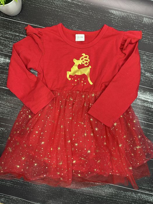 Сукня новорічна 12-18 міс сукня в новорічному стилі