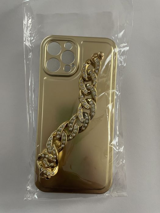 Capa dourada para iphone 12 pro