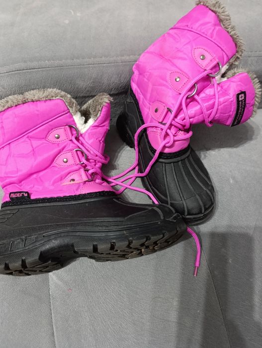 Buty śniegowce, zimowe dla dziewczynki