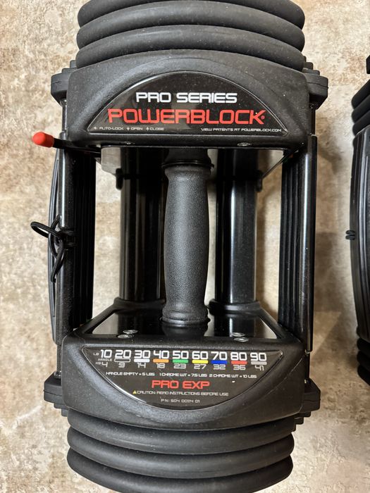 PowerBlock Pro Exp Conjunto Dumbbells Ajustáveis