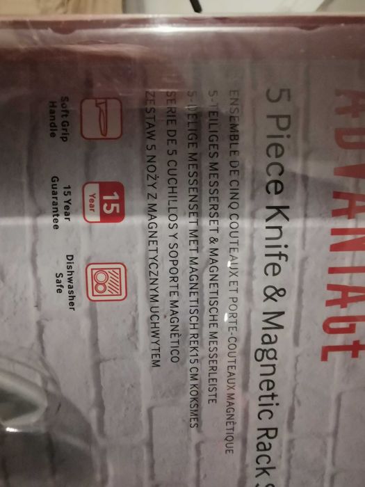 Noże kuchenne 5szt. plus listwa magnetyczna
