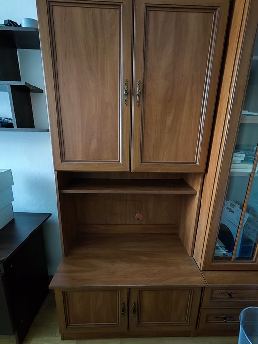 Segment brąz orzech regał półka