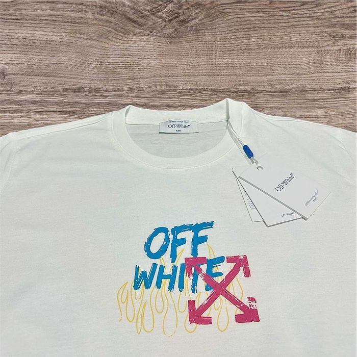 T-shirt koszulka męska Off-White nadruk kolor 3XL