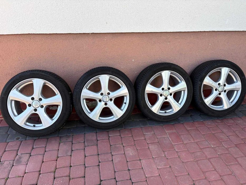 Komplet Kół Mercedes C Klasa E Klasa R17 5x112 ET45 Opony 2025r