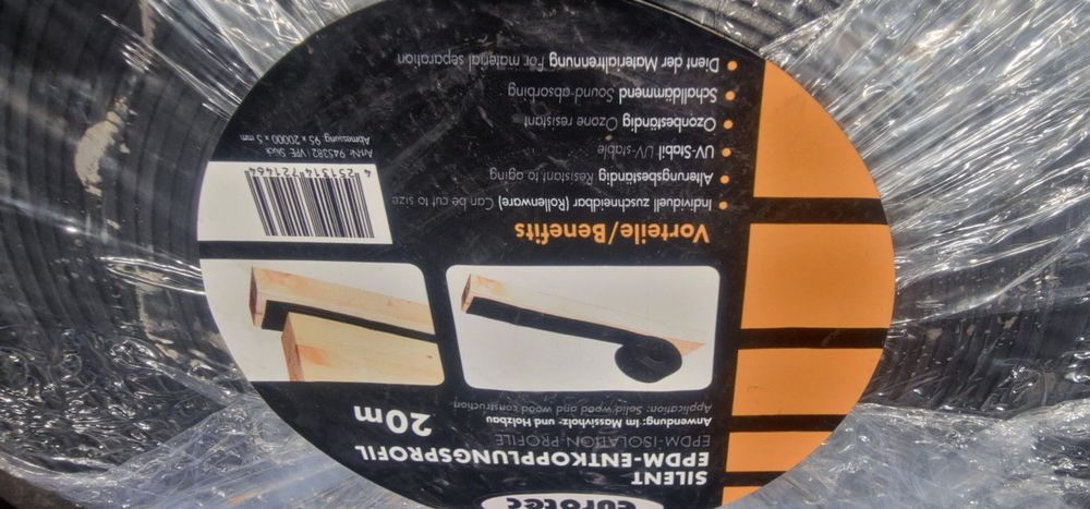Wygłuszenie EPDM-firmy Eurotec, izolacja 20m