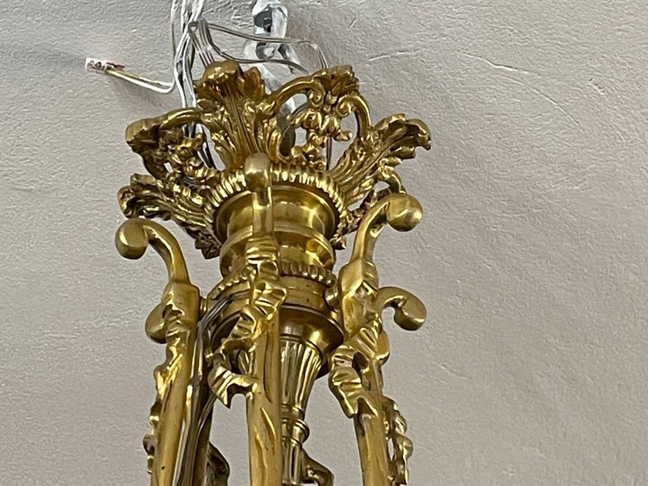 Żyrandol Pałacowy Wisząca Lampa 6 Aniołów