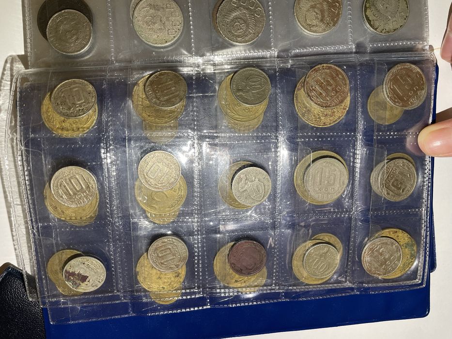 монети цар, сср, значки