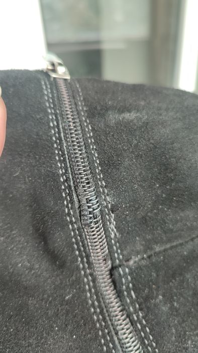 Чобітки осінні замша на підборах 38 ро осенние сапогизмір