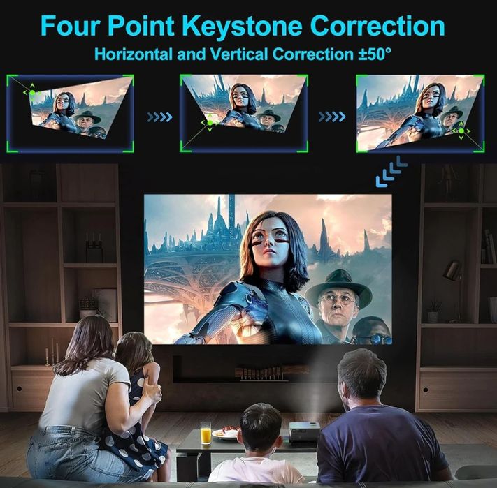 Projector 9500 lumens + WiFi + Bluetooth + Office Multimedia + 1080P