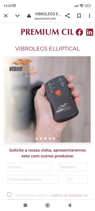 Vibro legsi a Ellliptical nova Boa para a má circulação