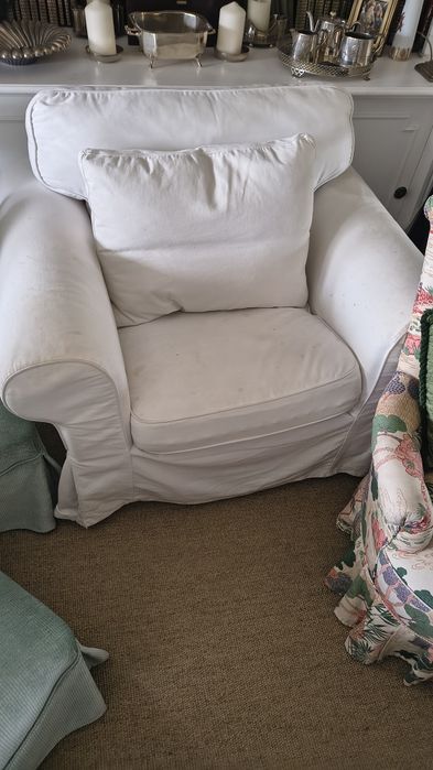 Sofá poltrona Ektorp Branco