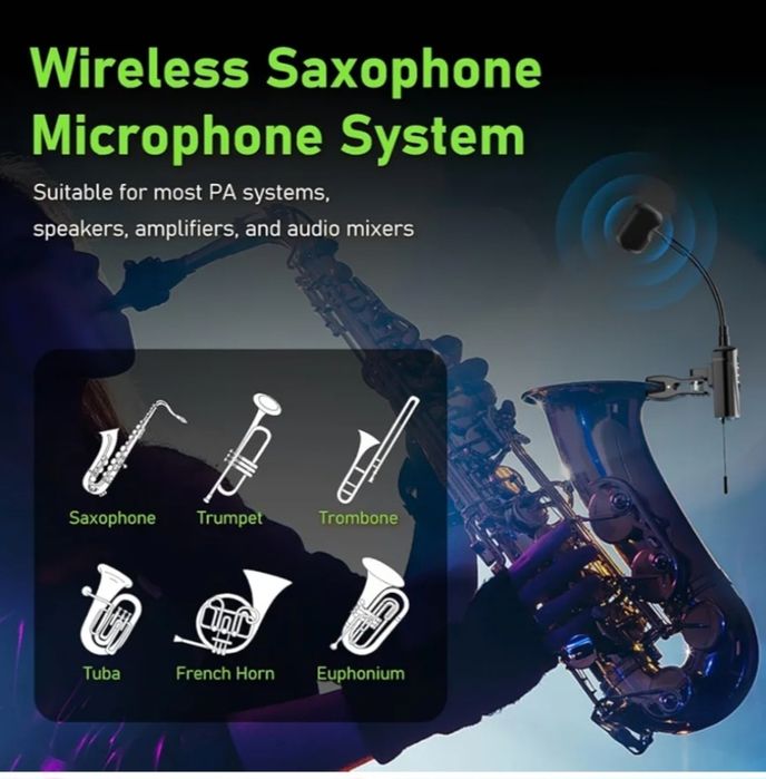 Microfone trompete saxofone etc