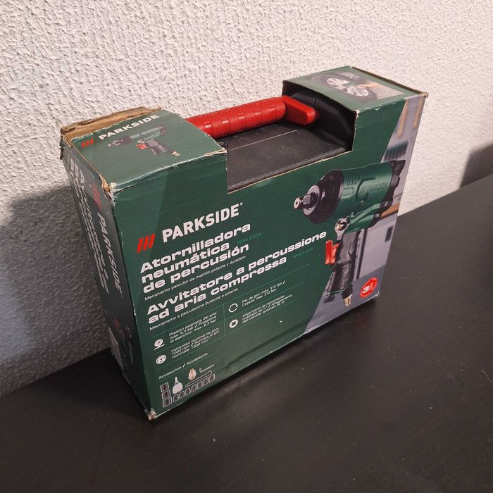 Máquina De Impacto Pneumática Parkside + Acessórios [ Nova ]