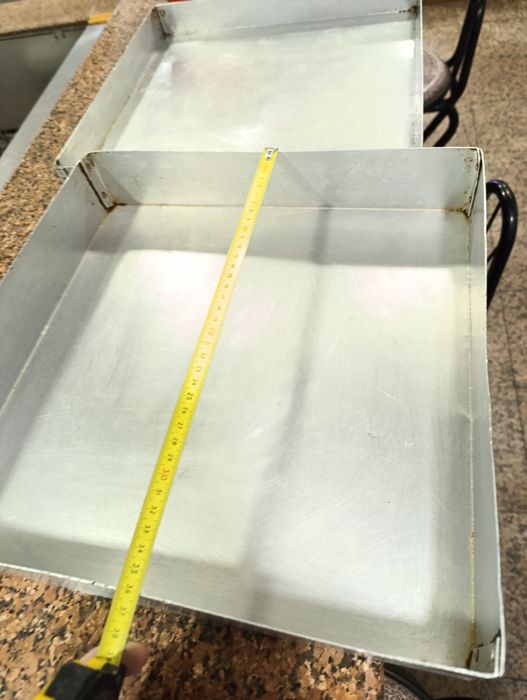 Tabuleiro de inox com tampa