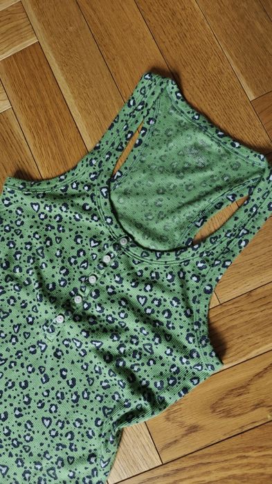 TK Maxx Top bluzka koszulka nowa t-shirt pomarańczowa drapowana S