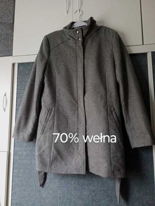 Wełniany płaszcz zimowy