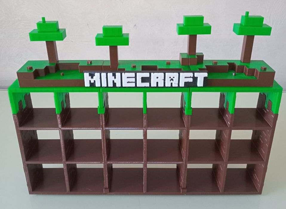 Стенд / Підставка / Поличка для Фігурок Kinder Minecraft з Майнкрафт
