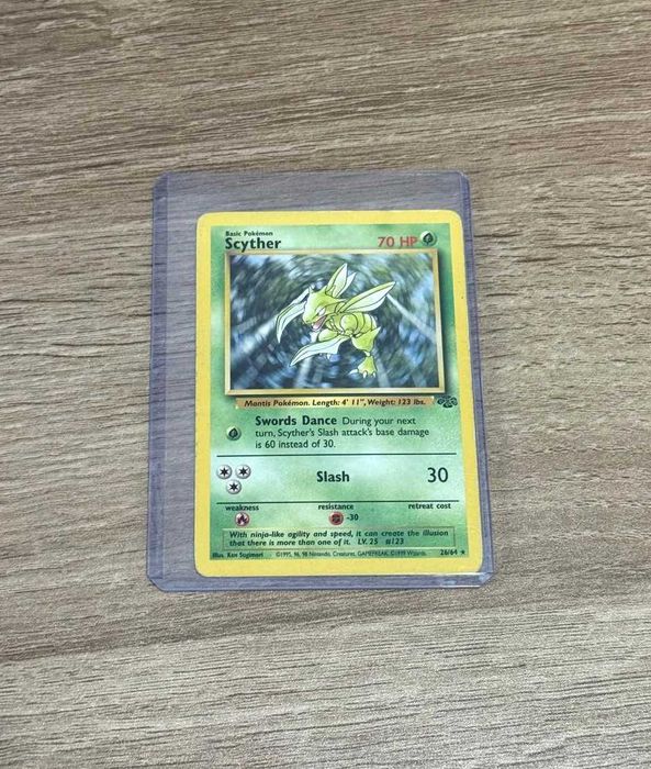 Scyther 26/64 Fossil Original Pokémon Card TCG Wotc - ENG