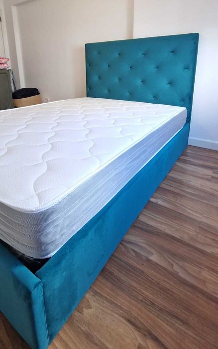 Camas de Casal Estofadas de Luxo 199€ Disp. em Várias Cores! 190x140m!