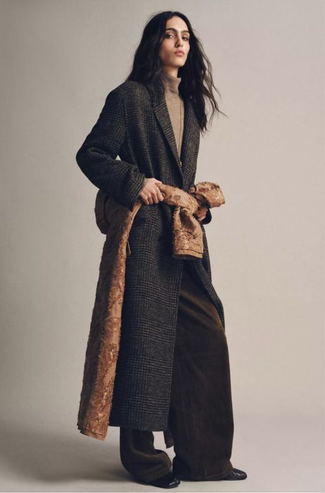 %% Płaszcz w kratę ZARA, S