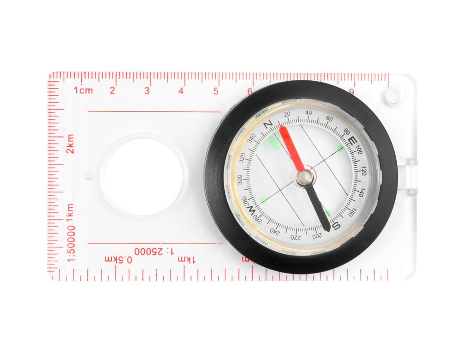 Kompas kartograficzny z linijką MFH