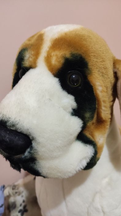 Собака м'яка реалістична іграшка