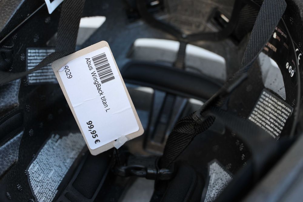 Kask rowerowy ABUS Wingback, Titan,  L 57-61 cm