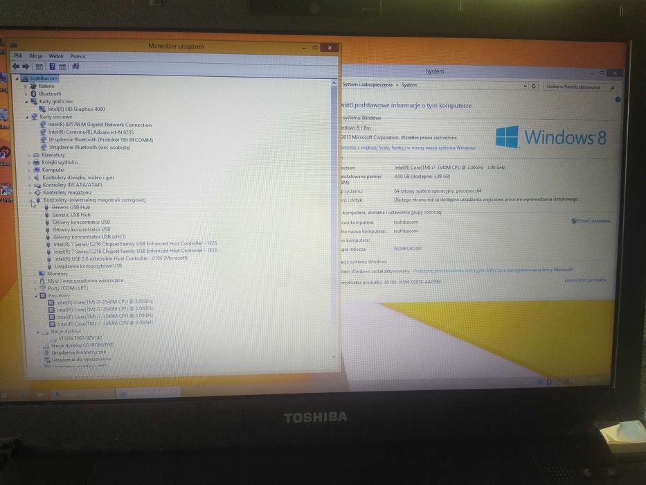 Laptop Toshiba Tecra i7. Okazja!