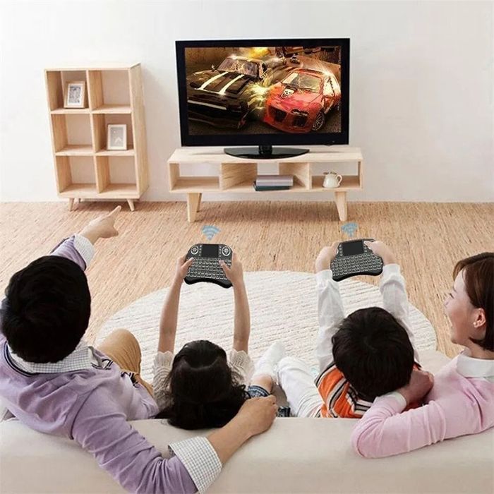 Mini Teclado QWERTY com Touchpad