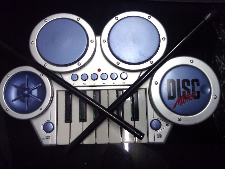 bateria de brincar marca disc mixer