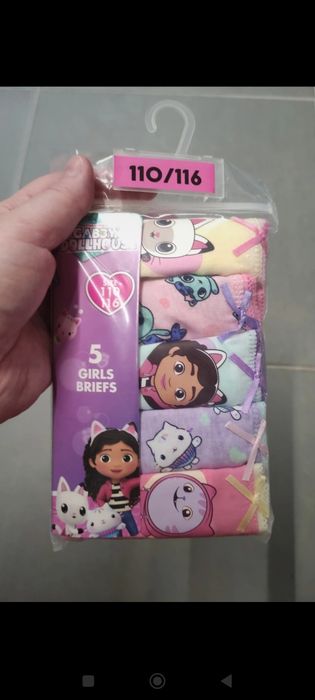 Zestaw majtki bawełniane bokserki z licencją dziewczęce dziecięce