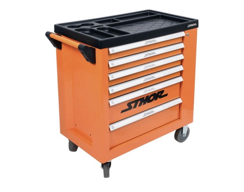 Шафа для майстернь STHOR з 6 шуфлядами та інструментами 174 елементи