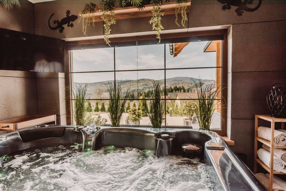 Domki luksusowe w górach Zawojska Ostoja - jacuzzi/sauna/tężnia Zawoja