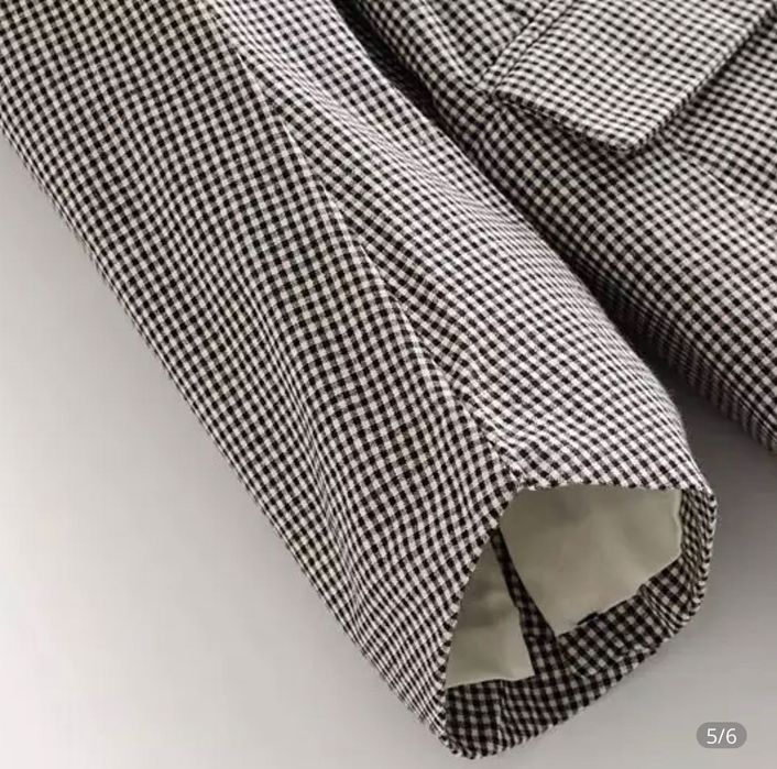 Blazer feminino xadrez