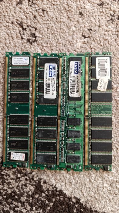 DDR 1 256, 512 mb, ddr2 1 gb, 512 mb озу оперативна пам'ять: 50