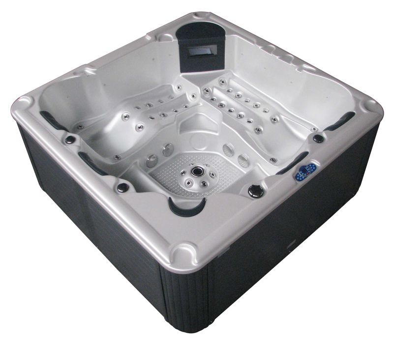 Jacuzi ogrodowe SPA Balboa 220×220×92 cm Akryl. Pokrywa i schody