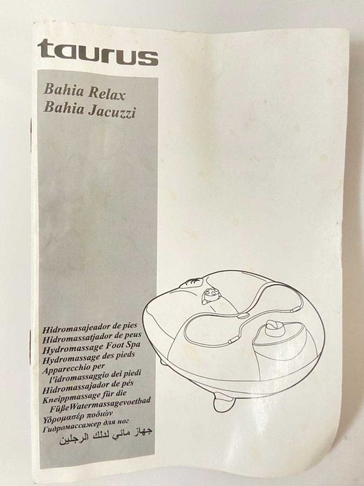 Jacuzzi de Pés Taurus Bahia Relax - Hidromassagem Quase Nova!