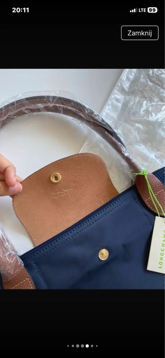 Torebka longchamp navy blue L