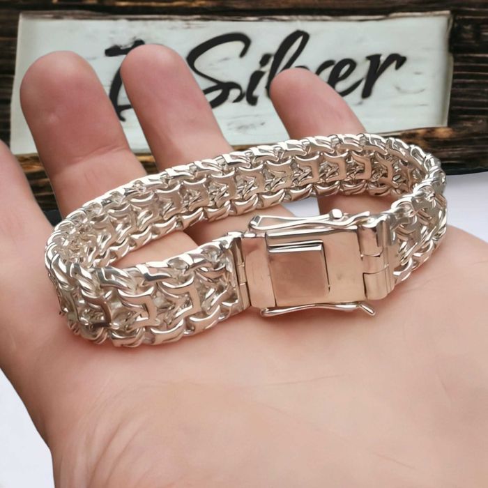 Срібний браслет 60г чоловічий, мужской серебряный браслет 925