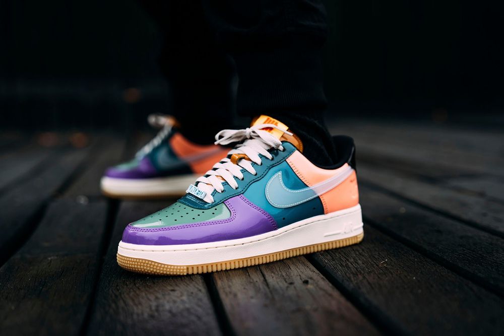 Кросівки  Nike Undefeated X Air Force 1 Low Sp Multi-Patent Celestine