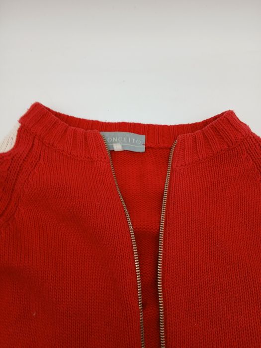 Casaco malha vermelho homem M