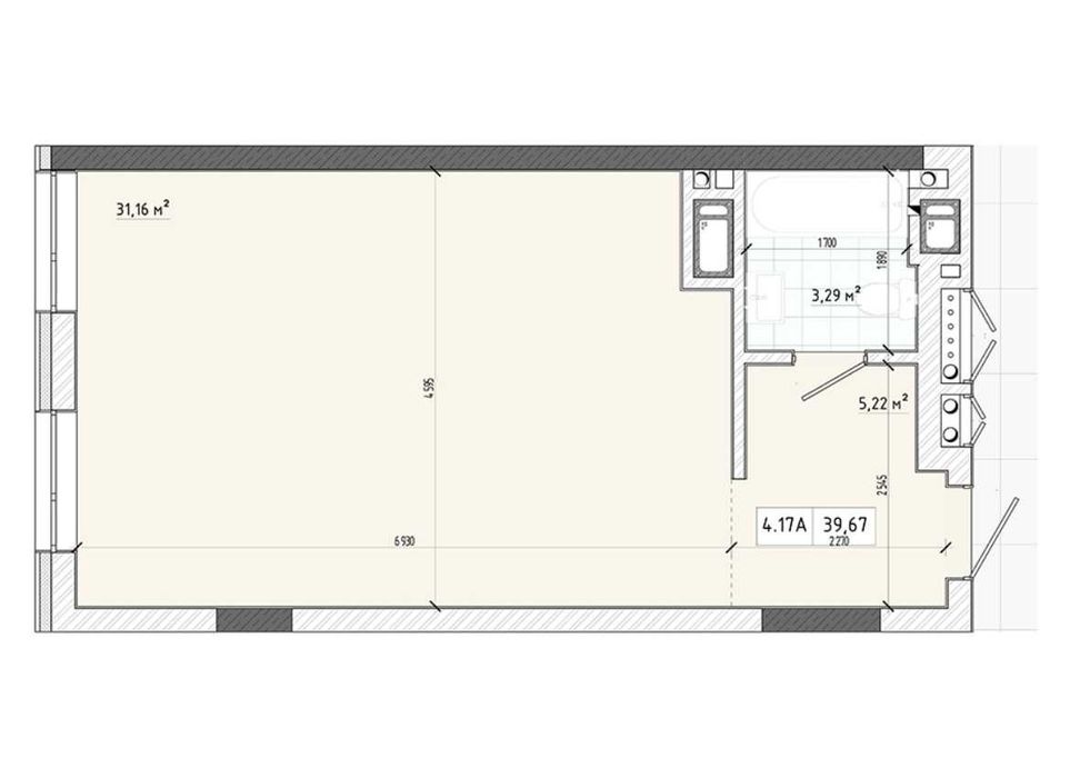 Продаж 1-кім студія 40м² Здача 4 кв 2026р вул Трускавецька 30500$ ТОРГ