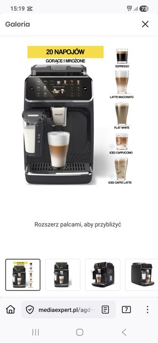 Ekspres PHILIPS LatteGo 5500 EP5541/50