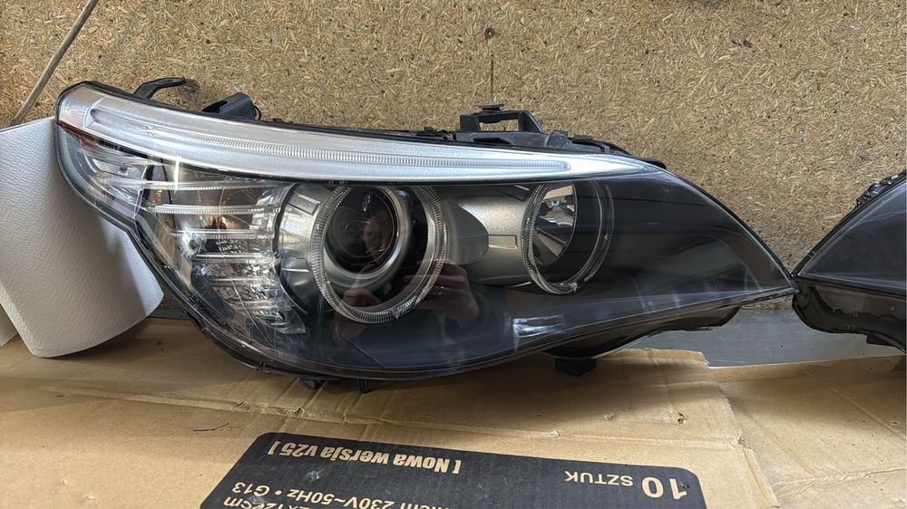 Reflektory Bi led e60 lci zrobione z H7 lift