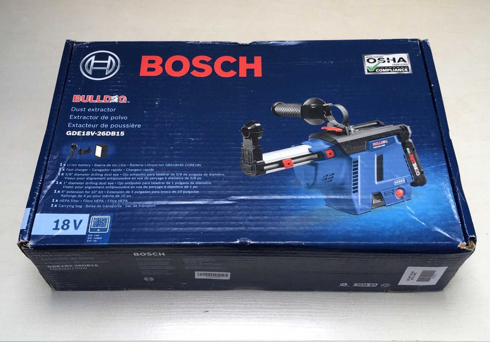 Оригинал BOSCH GDE 18V-26D Аккум. пылесос на перфоратор GBH 18V-26D