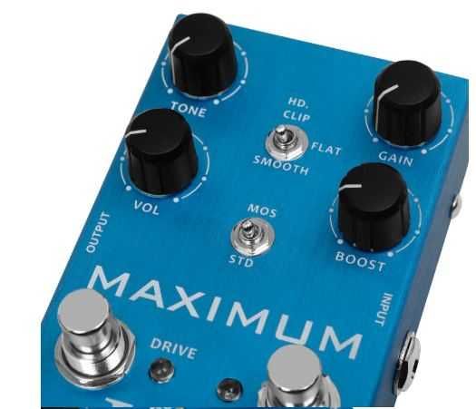 Pedal de Guitarra Overdrive Irin Maximum, Ultimate Drive (novos)